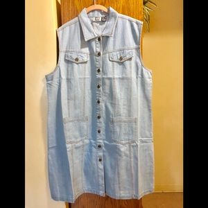 NWT Buttoned Denim Dress or Shirt